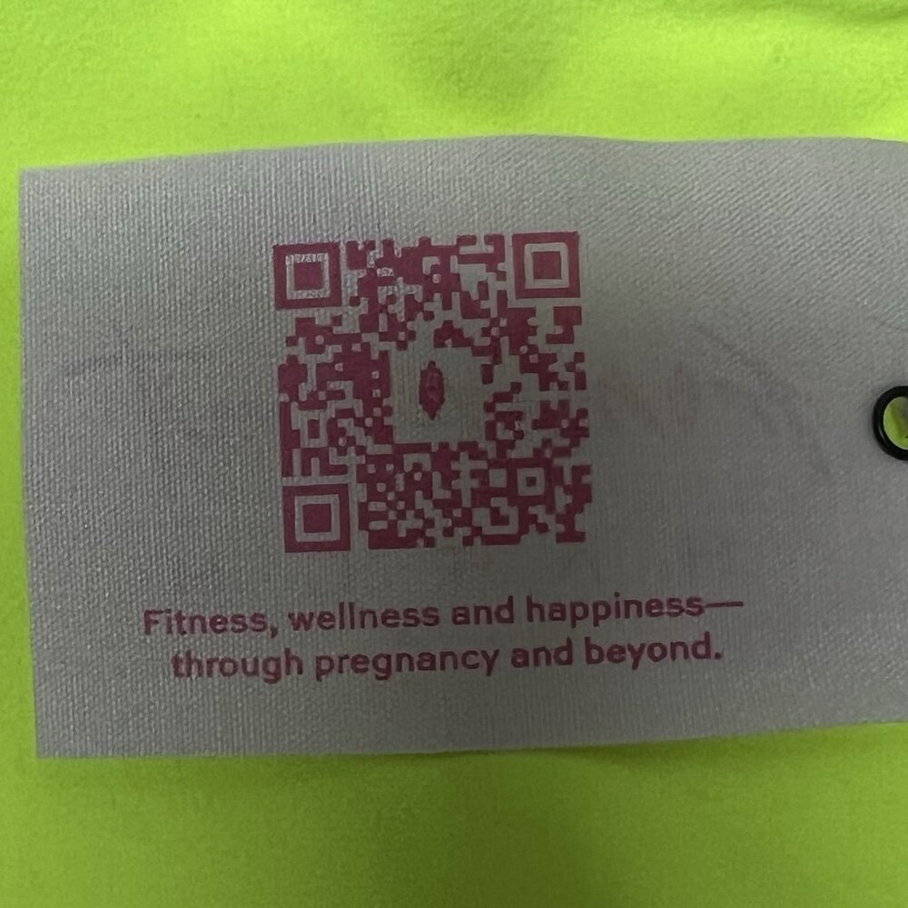 NWT $68 Free People X Hatch Maternity Square Neck Bra Size Medium Neon Yellow - Picture 14 of 15